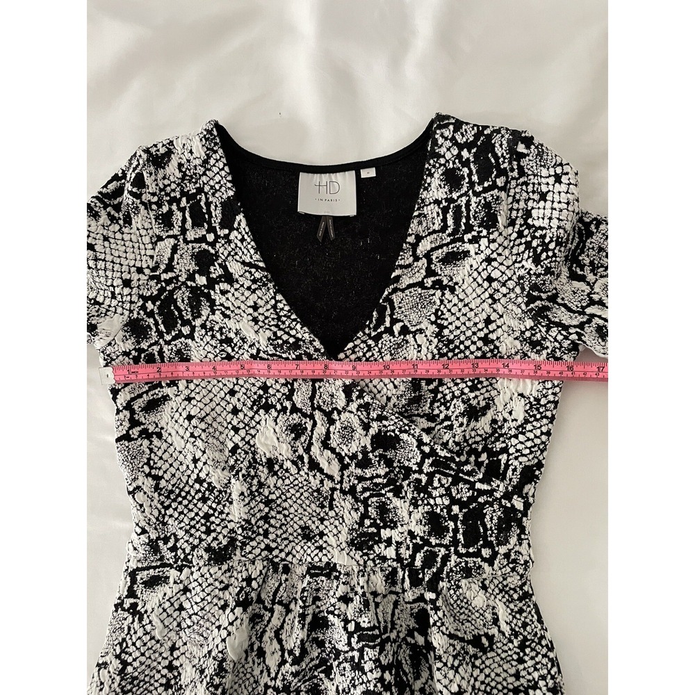 Anthropologie HD in Paris Dress Womens Extra Small XS Snakeskin Print - Picture 9 of 10